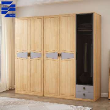 Nordic Modern Minimalist Solid Wood Wardrobe