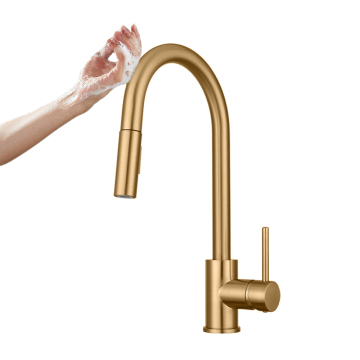 Adjustable Pull Down Brushed Kitchen Faucets