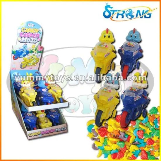 Easter candy toy Candy Easter Animal Moto Toys Kid Toy