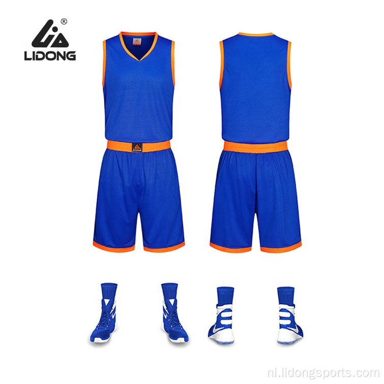 Aangepaste basketbaltruiensontwerp goedkoop basketbaluniform