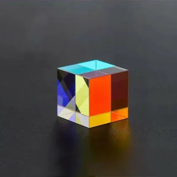 High Quality Transparent Optical Glass Cube Prism Splitter X-Cube Prism for Sale