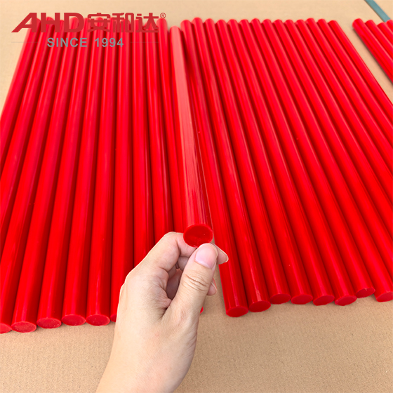 красный полиэфирный стержень, промышленная обработка red polyester pu rod industrial processing