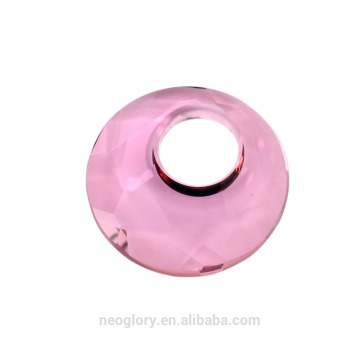 DIY Jewelry Classical Pink circular crystal Pendant 6041- 38MM Crystal From Swarovski