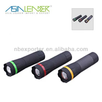 ABS rubber Fashion 1W LED torch light