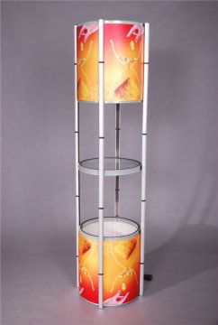 4 layer Round Twist Tower Display
