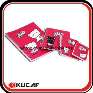 Different Size Spiral Notebook with Plastic Cover