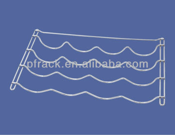 Wave mode metal wine rack PF-W001M