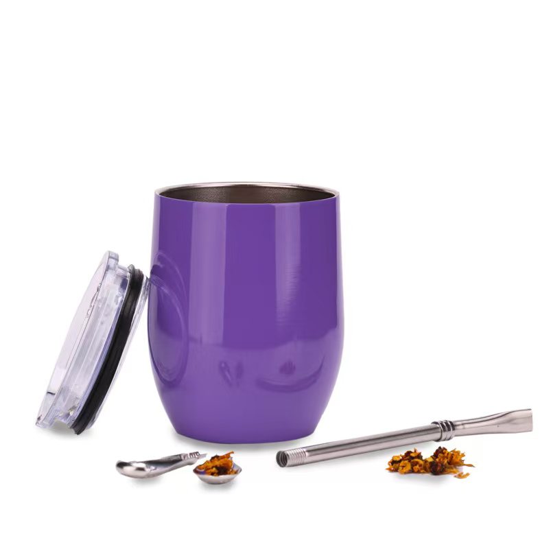 insulated tumbler with straw