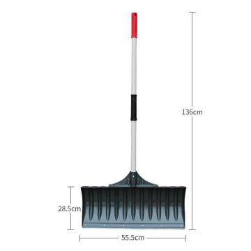 Professional Heavy Duty Snow Shovel with Manganese Steel Blade, Large Capacity, Easy Assembly, Anti-Skid and Explosion-Proof Design
