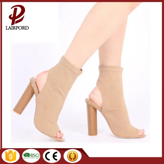 Faux suede summer women high heel shoes