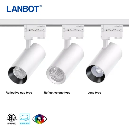 High-Quality LED Track Lights for Halo and Juno Systems: 10W, 20W, 30W, and 40W COB Models