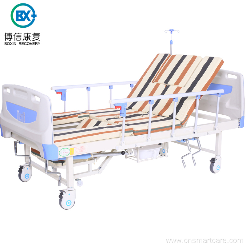 Multi-Function Manual Hospital Nursing Bed