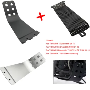 T100 Engine Guard Bash Skid Plate Cover For Triumph Bonneville T100 SE T214 SE T120 Thruxton 900 Scrambler 900 110th Anniversary