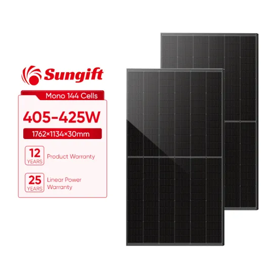 Half Cut 210R Solar Cells: Sungift-Soalr All Black Solar Panels - Capacities of 405W, 410W, 415W, 420W, and 425W for Home Use