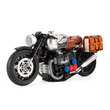 2023 Nuovi giocattoli: Locomotiva motociclistica per motociclisti latte - Avventura di costruzioni per bambini