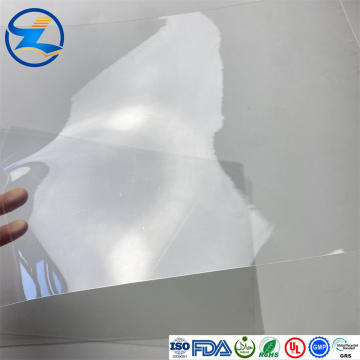 Folha de PVC de cor branca transparente de alta temperatura
