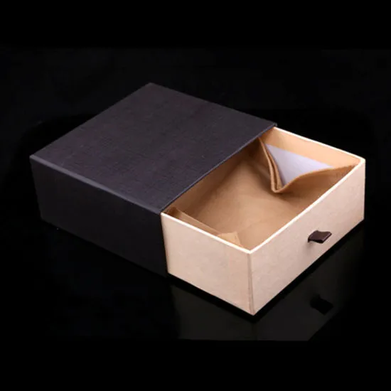 Black Box Paper Packaging for Men′s Leather Belts
