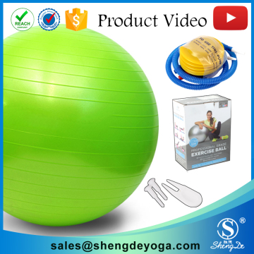 2016 Wholesale PVC Pilates Ball GYM Equipment Fitness Yoga Ball Promotional
