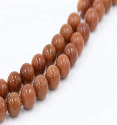 Wholesale High Quality Natural Jewelry Making Golden Sand Stone Loose beads