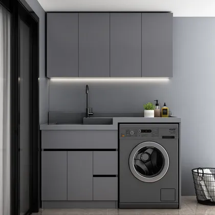 Modern Laundry Cabinet Set for Washing Machine