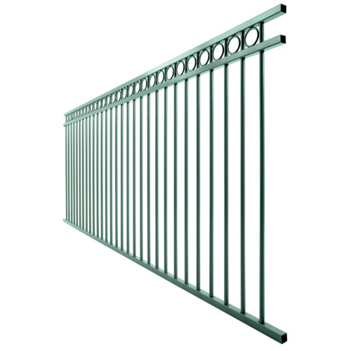 Steel Fence Pipe Decorative Black Powder Coated Wrought Iron Garden Fence Manufactory