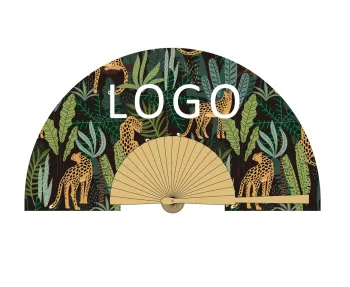 Wholesale Custom Spanish Bamboo Fans with Logo Printing for Promotion