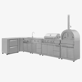 High quality whole outdoor kitchen cabinet set for BBQ