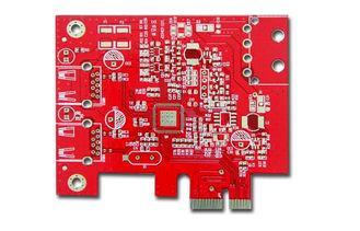 Four layer Gold Finger PCB Board with Red Solder Mask , Pro