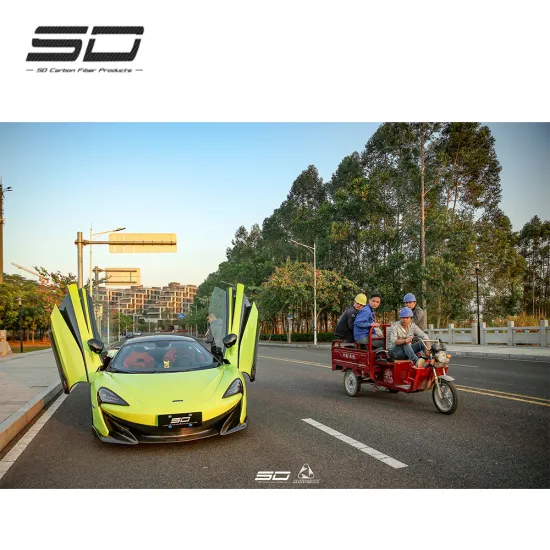 600LT Style Dry Carbon Front Bumper Lip Cover for McLaren 540C/570S