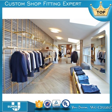 Guangzhou Super U Made Stainless Steel Quality Fashion Menswear Shop Furniture