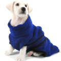 Microfiber Pet Bathrobe With Waist Belt Dog Bathrobe