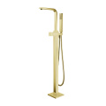 Free Standing Matte Black Floor Mount Bathtub Faucet