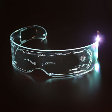 Future Design Cyberpunk LED Visor Glasses with 7 Color Changes