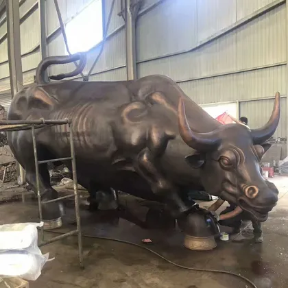 High quality wall street bull statue
