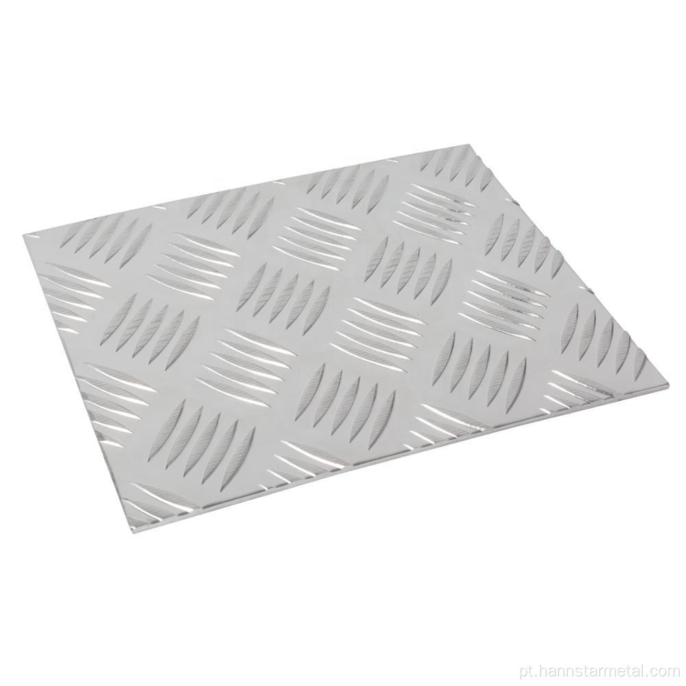 Placa de alumínio quadriculada enrolada a quente placa quadriculada de alumínio