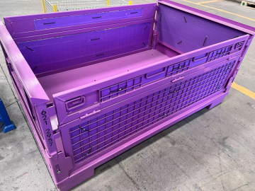 Durable Metal Turnover Box for Warehouse