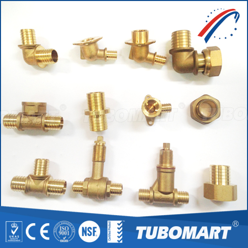 Tubomart Spanish Style Brass Pex Fitting Of Sliding Style For Plastic Pex Pipe, High Quality
