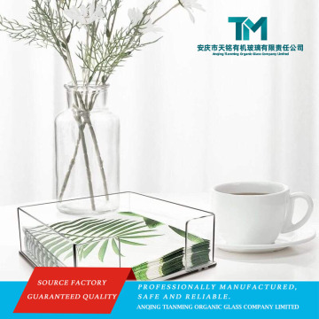 Caixa de tecido acrílico de tamanho personalizado para decoração e função