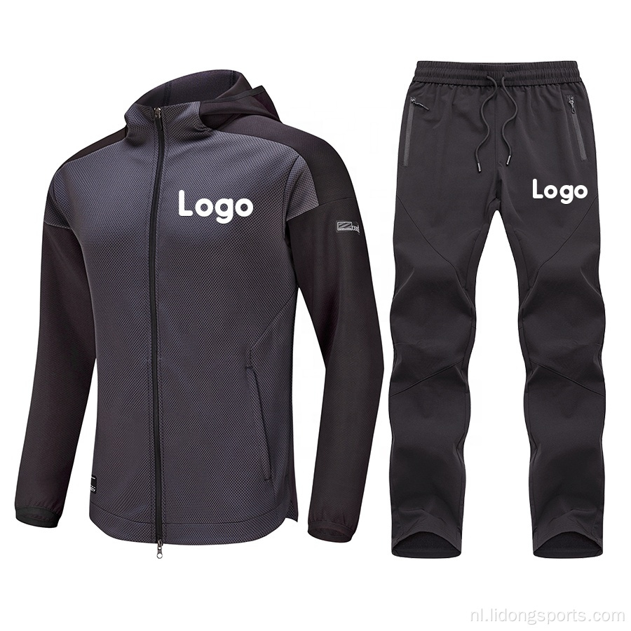 Groothandel Hoodie en Jogger Pants Pak Outdoor Tracksuit