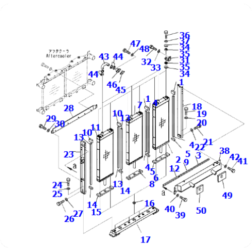Excavator PC2000-11 Radiator 21T-03-43531