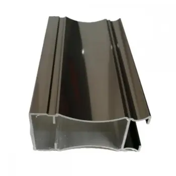 6063 T5 machined champagne anodized aluminum profiles