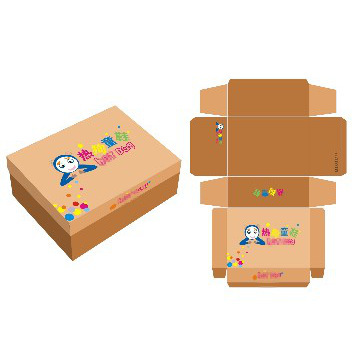 Shoe Corrugated Packing Foldable Cardboard Box