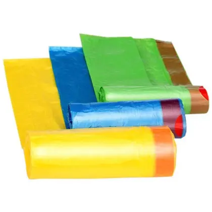 Tall Kitchen Trash Bags with Drawstring