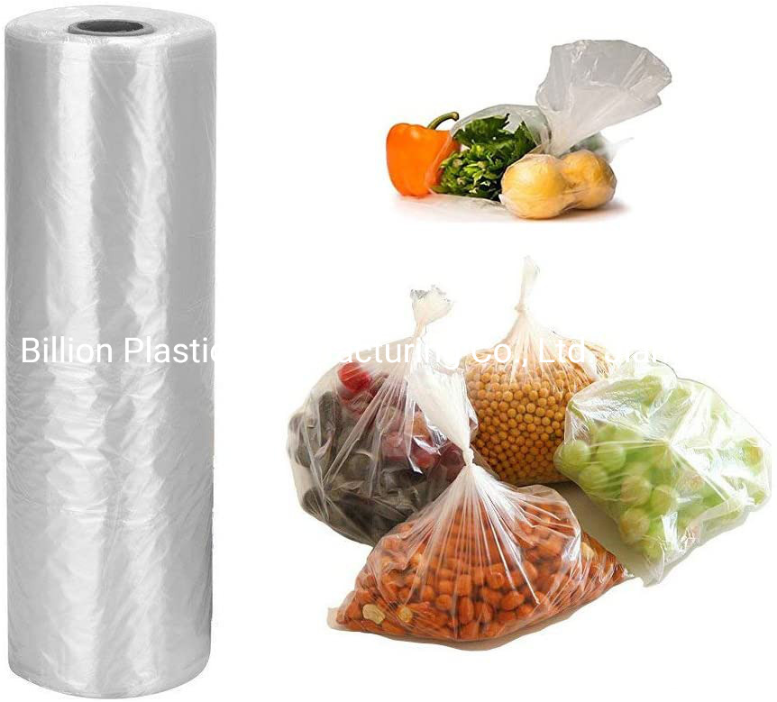 4 Roll All Size LDPE Clear Produce Grocery Supermarket Fruits Food Vegetable Bag 