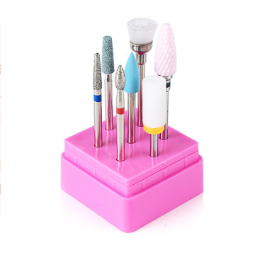 Diamond Carbide Ceramic Nail Drill Bits Set - 7pcs 3/32 Inch for Acrylic Gel