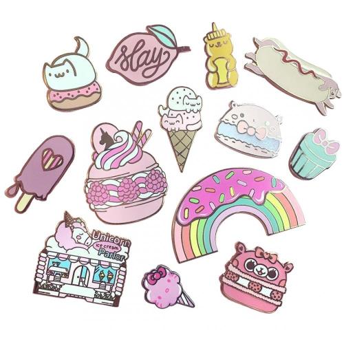 Hot Sale Ice Cream Enamel Metal 3D Badge