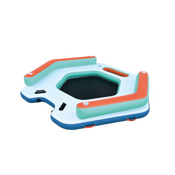 Customized Portable PVC Inflatable Floating Sea Dock with Mesh Center