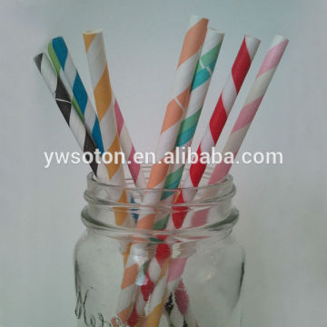 different colors and sizes Disposable paper straw drinking straws