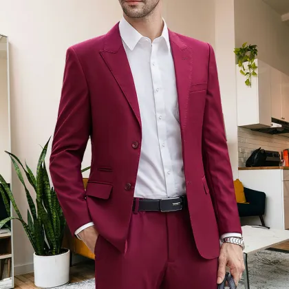 Classic 3 Piece Men's Suit Set - Wedding Groom Wear & Business Attire