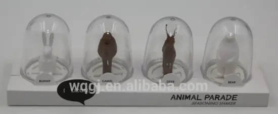 Cute Design Plant and Animal Shape Seasoning Bottle with low price